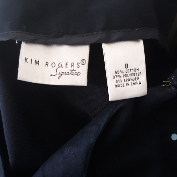 Kim Rogers Women's Cropped Dotted Pants - Picture 4 of 4